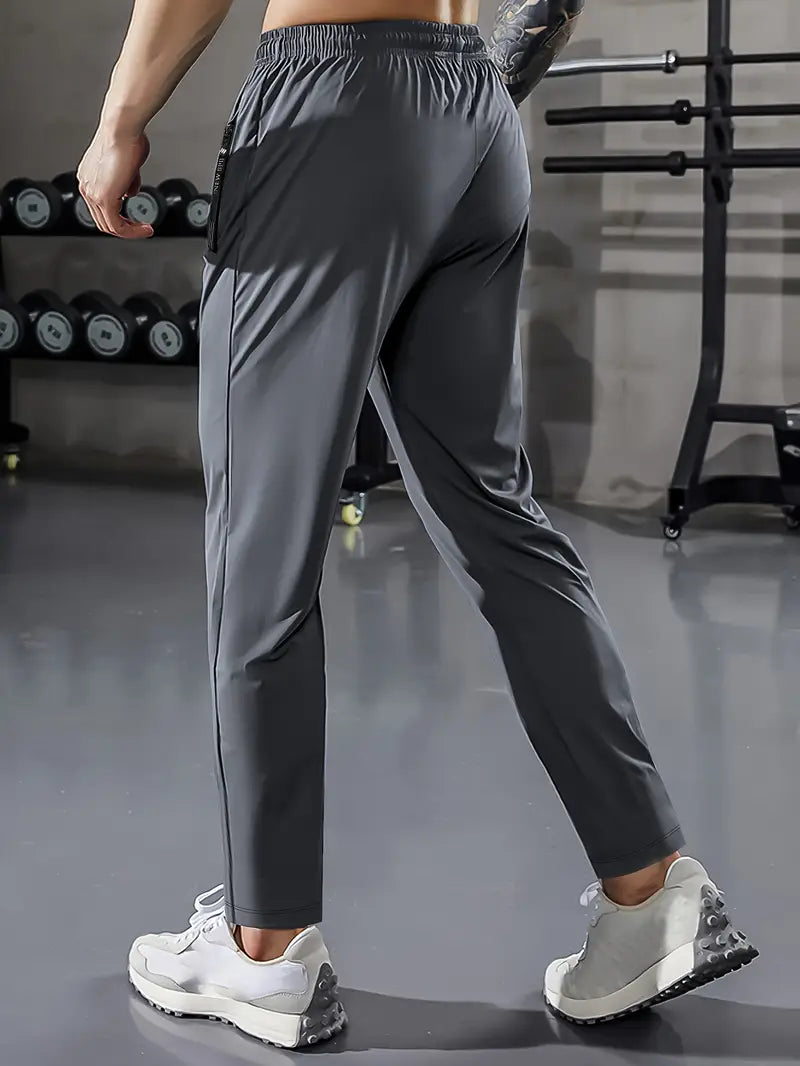 High Stretch Italian Spandex Gray / Black Trouser